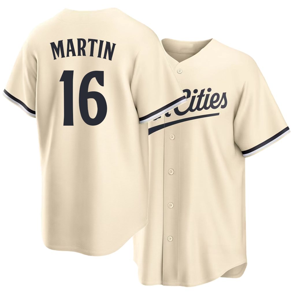 Minnesota #16 Martin Player Baseball Short Sleeve Cream Jersey Austin For Men Women Youth Gift