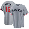 Minnesota #16 Martin Player Baseball Short Sleeve Gray Jersey Austin For Men Women Youth Gift