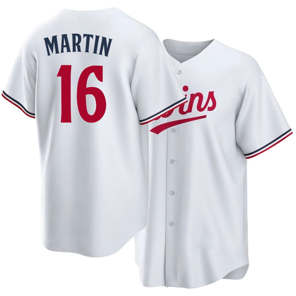 Minnesota #16 Martin Player Baseball Short Sleeve White Jersey Austin For Men Women Youth Gift