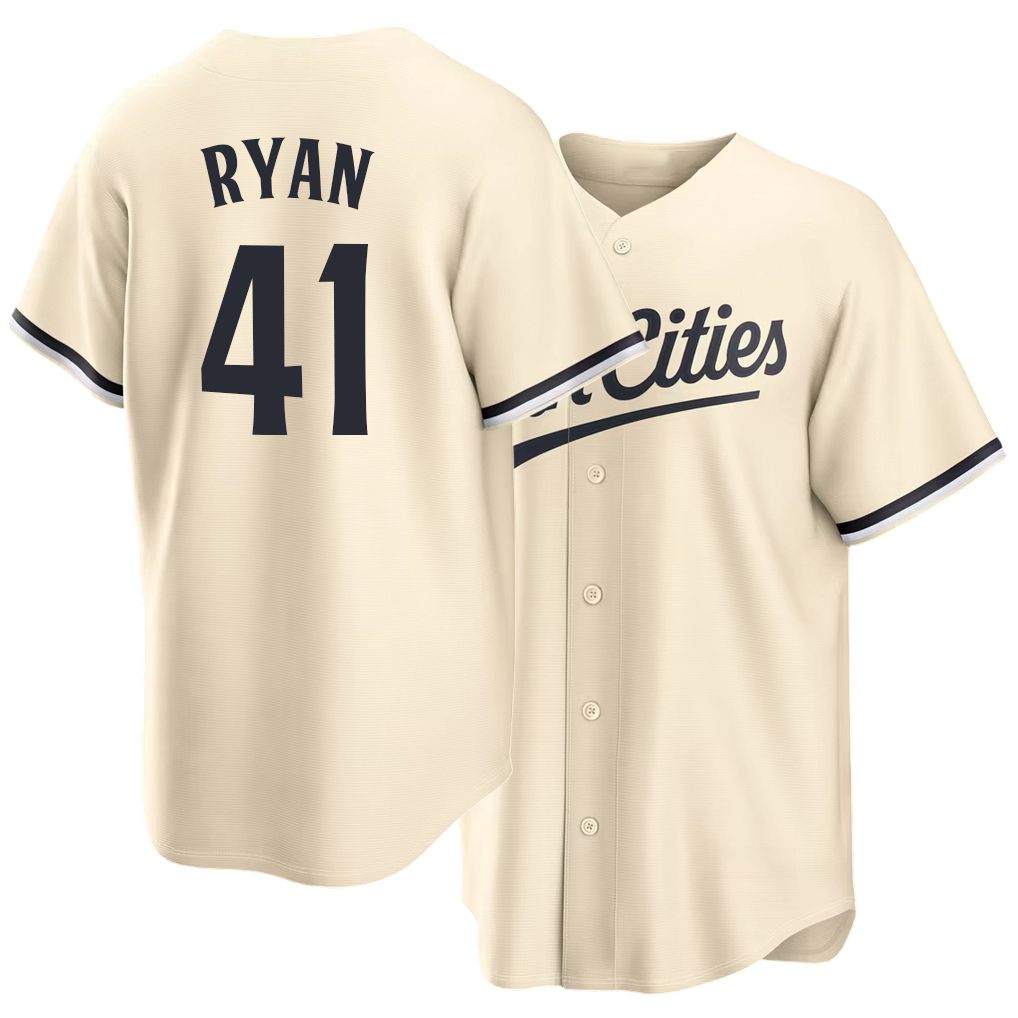 Minnesota #41 Ryan Player Baseball Short Sleeve Cream Jersey Joe For Men Women Youth Gift