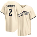 Minnesota #2 Clemens Player Baseball Short Sleeve Cream Jersey Kody For Men Women Youth Gift