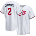 Minnesota #2 Clemens Player Baseball Short Sleeve White Jersey Kody For Men Women Youth Gift