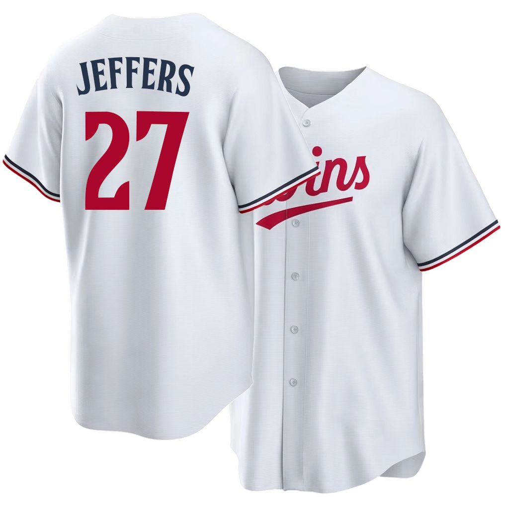 Minnesota #27 Jeffers Player Baseball Short Sleeve White Jersey Ryan For Men Women Youth Gift
