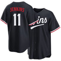 Minnesota #11 Jenkins Player Baseball Short Sleeve Navy Jersey Walker For Men Women Youth Gift