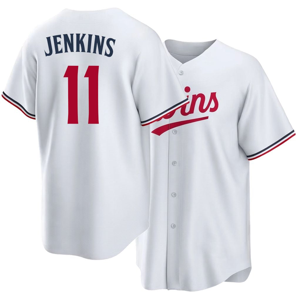 Minnesota #11 Jenkins Player Baseball Short Sleeve White Jersey Walker For Men Women Youth Gift
