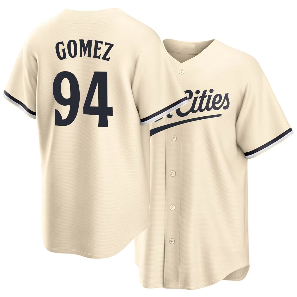 Minnesota #94 Gómez Player Baseball Short Sleeve Cream Jersey Yoendrys For Men Women Youth Gift