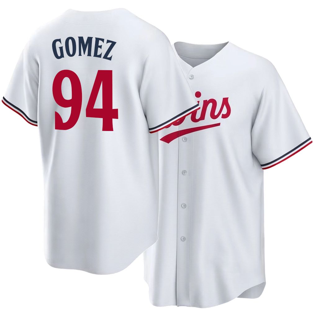 Minnesota #94 Gómez Player Baseball Short Sleeve White Jersey Yoendrys For Men Women Youth Gift