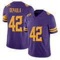 Minnesota #42 DePaola Purple Player Football V Neck Short Sleeve Jersey Andrew For Men Youth Women Gift