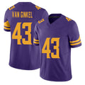 Minnesota #43 Van Ginkel Purple Player Football V Neck Short Sleeve Jersey Andrew For Men Youth Women Gift