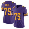 Minnesota #75 O'Neill Purple Player Football V Neck Short Sleeve Jersey Brian For Men Youth Women Gift