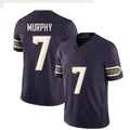 Minnesota #7 Murphy Player Football V Neck Short Sleeve Purple Jersey Byron For Men Youth Women Gift