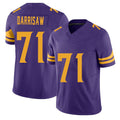 Minnesota #71 Darrisaw Purple Player Football V Neck Short Sleeve Jersey Christian For Men Youth Women Gift