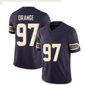 Minnesota #97 Orange Player Football V Neck Short Sleeve Purple Jersey Domonique For Men Youth Women Gift