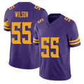 Minnesota #55 Wilson Purple Player Football V Neck Short Sleeve Jersey Eric For Men Youth Women Gift