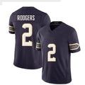 Minnesota #2 Rodgers Player Football V Neck Short Sleeve Purple Jersey Isaiah For Men Youth Women Gift