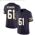 Minnesota #61 Redmond Player Football V Neck Short Sleeve Purple Jersey Jalen For Men Youth Women Gift