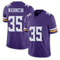 Minnesota #35 Washington Player Football V Neck Short Sleeve Jersey Purple Jarod For Men Youth Women Gift