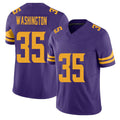 Minnesota #35 Washington Purple Player Football V Neck Short Sleeve Jersey Jarod For Men Youth Women Gift