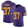 Minnesota #37 Thomas Purple Player Football V Neck Short Sleeve Jersey Tavierre For Men Youth Women Gift