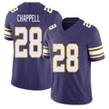 Minnesota #28 Chappell Player Football V Neck Short Sleeve Purple Jersey Tyreek For Men Youth Women Gift