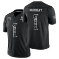 Minnesota #1 Murray Player Football V Neck Short Sleeve Black Jersey Kyler For Men Youth Women Gift