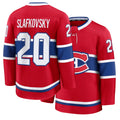 Mens Montreal #20 Slafkovsky Player Ice hockey Long Sleeve Red Juraj Jersey