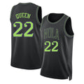 New Orleans #22 Queen Player Basketball Sleeveless Black Jersey Derik For Adult Youth