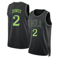 New Orleans #2 Jones Player Basketball Sleeveless Black Jersey Herbert For Adult Youth