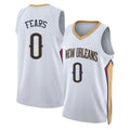 New Orleans #0 Fears Player Basketball Sleeveless White Jersey Jeremiah For Adult Youth