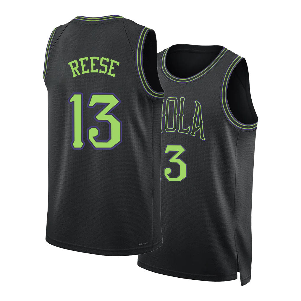 New Orleans #13 Reese Player Basketball Sleeveless Black Jersey Julian For Adult Youth
