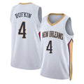 New Orleans #4 Bufkin Player Basketball Sleeveless White Jersey Kobe For Adult Youth