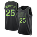 New Orleans #25 Murphy III Player Basketball Sleeveless Black Jersey Trey For Adult Youth