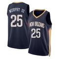 New Orleans #25 Murphy III Player Basketball Sleeveless Navy Jersey Trey For Adult Youth