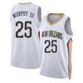New Orleans #25 Murphy III Player Basketball Sleeveless White Jersey Trey For Adult Youth