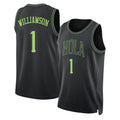 New Orleans #1 Williamson Player Basketball Sleeveless Black Jersey Zion For Adult Youth