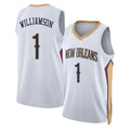 New Orleans #1 Williamson Player Basketball Sleeveless White Jersey Zion For Adult Youth
