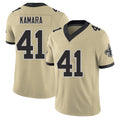 New Orleans #41 Alvin Player Football V Neck Short Sleeve Gold Jersey Kamara For Men Youth Women Gift
