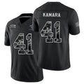 New Orleans #41 Kamara Player Football V Neck Short Sleeve Black Jersey Alvin For Men Youth Women Gift