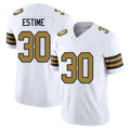 New Orleans #30 Estime Player Football V Neck Short Sleeve White Jersey Audric For Men Youth Women Gift