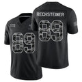 New Orleans #89 Rechsteiner Player Football V Neck Short Sleeve Black Jersey Brock For Men Youth Women Gift