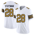 New Orleans #28 Stutsman Player Football V Neck Short Sleeve White Jersey Danny For Men Youth Women Gift