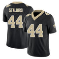 New Orleans #44 Isaiah Player Football V Neck Short Sleeve Black Jersey Stalbird For Men Youth Women Gift