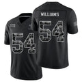 New Orleans #54 Williams Player Football V Neck Short Sleeve Black Jersey Jonah For Men Youth Women Gift