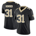 New Orleans #31 Jordan Player Football V Neck Short Sleeve Black Jersey Howden For Men Youth Women Gift