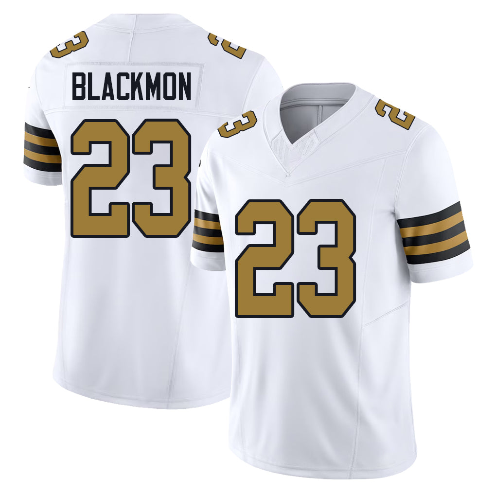New Orleans #23 Julian Player Football V Neck Short Sleeve White Jersey Blackmon For Men Youth Women Gift