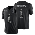 New Orleans #1 McKinstry Player Football V Neck Short Sleeve Black Jersey Kool-Aid For Men Youth Women Gift