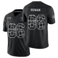 New Orleans #86 Rowan Player Football V Neck Short Sleeve Black Jersey Kyrese For Men Youth Women Gift