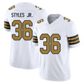 New Orleans #36 Styles Jr. Player Football V Neck Short Sleeve White Jersey Lorenzo For Men Youth Women Gift