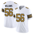 New Orleans #56 Malakai Player Football V Neck Short Sleeve White Jersey Williams For Men Youth Women Gift
