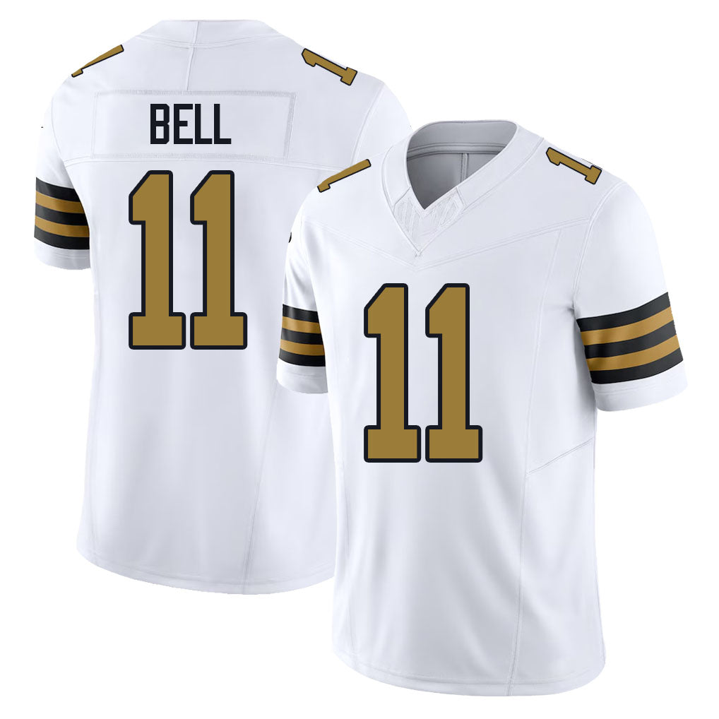 New Orleans #11 Ronnie Player Football V Neck Short Sleeve White Jersey Bell For Men Youth Women Gift